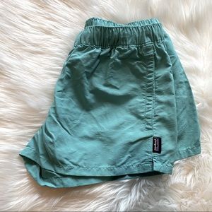 Teal Patagonia shorts (breathable)